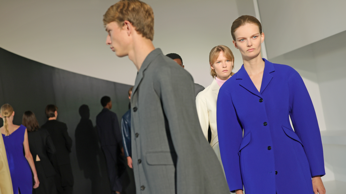 Simone Bellotti's Jil Sander Debut Was a Sartorial Palate Cleanser