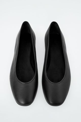 Leather Ballerina Flats