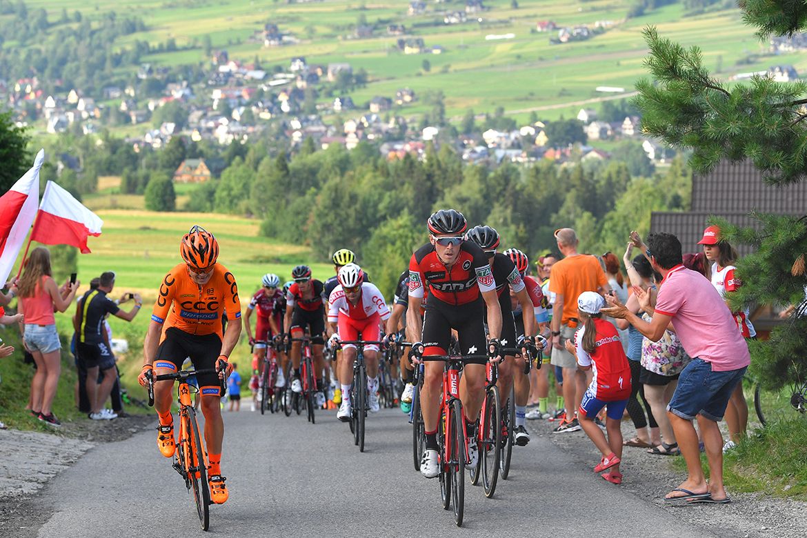 BMC leads the pack at the Tour de Pologne.