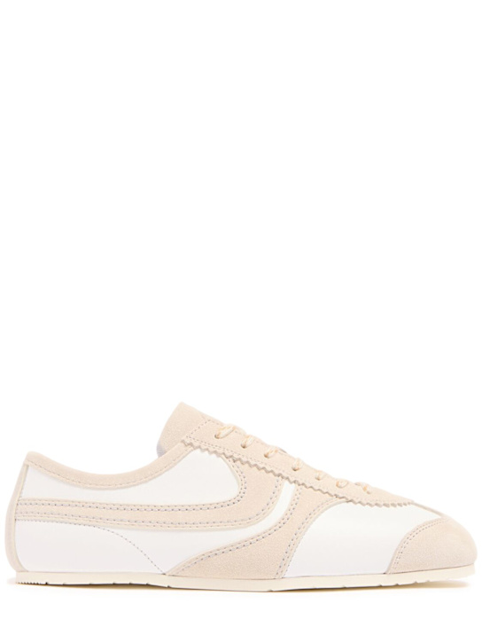 Leather Low Top Sneakers - Dries Van Noten - Women - Beige - 41 It