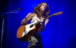 Ani DiFranco performs at the CityFolk festival at Lansdowne Park on September 13, 2018 in Ottawa, Canada.