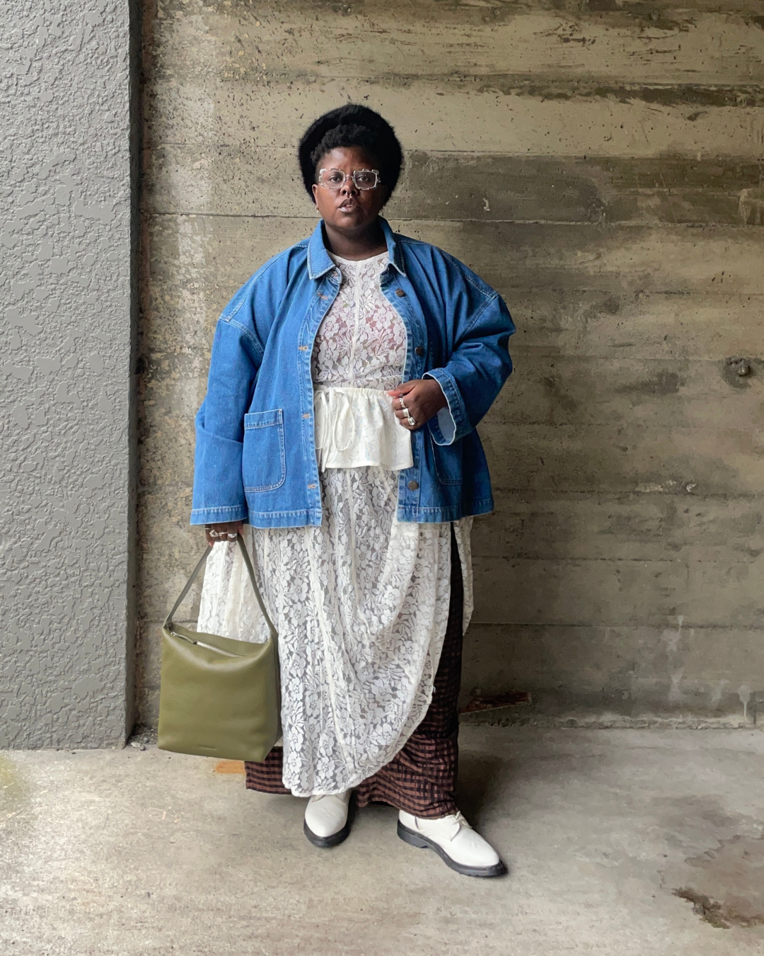 Lydia Okello wearing a holiday outfit