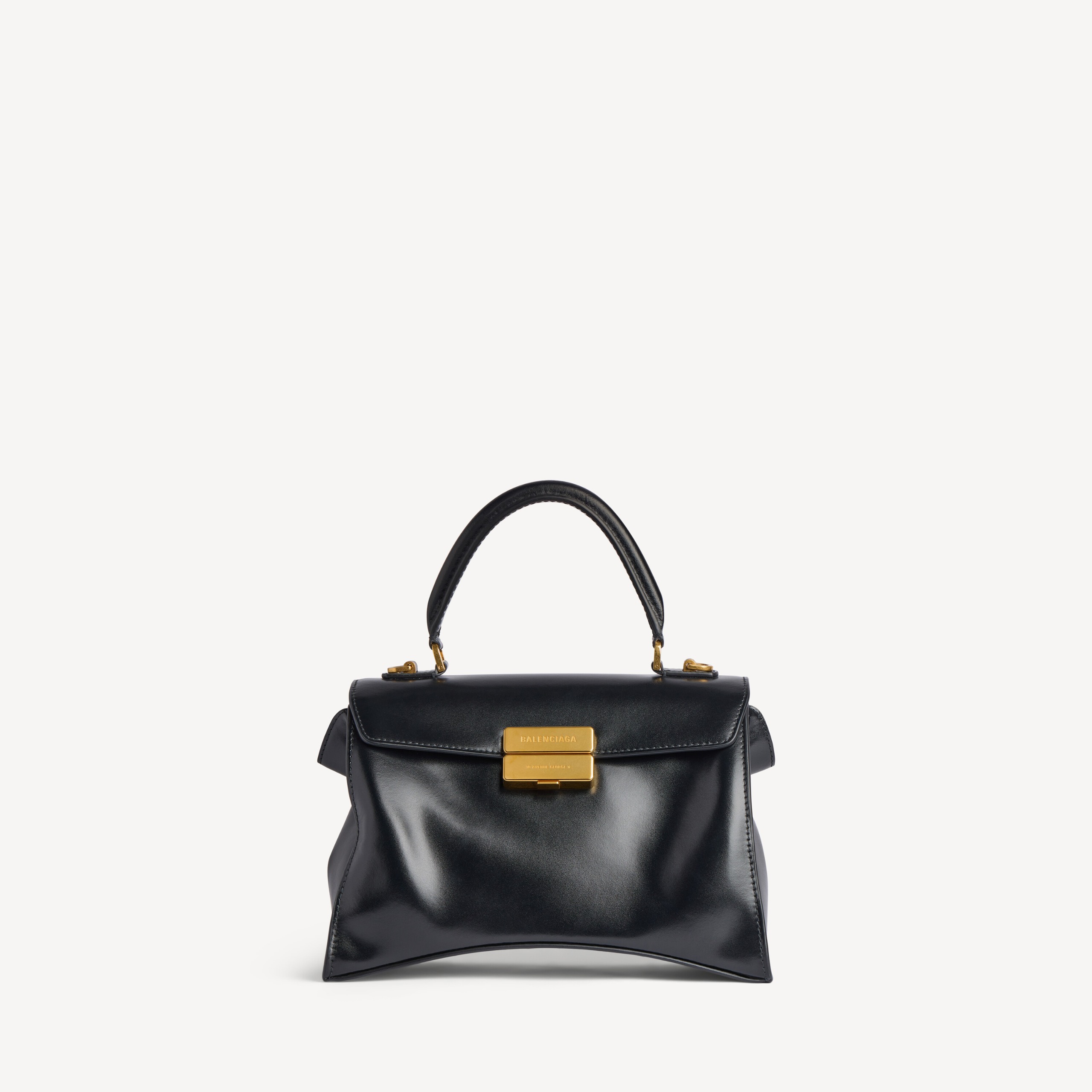Women's Hourglass Avenue Top Handle Bag Small in Black