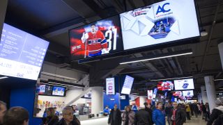 The NHL’s Montreal Canadiens use Matrox Maevex encoders to stream high-quality, Full HD 1080p60 advertising and player-profile content onto more than 100 displays throughout the Bell Centre concourse. 