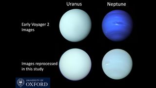 Neptune and Uranus colors.