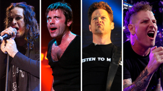 Photos of Ozzy Osbourne, Bruce Dickinson, Jason Newsted and Corey Taylor performing live