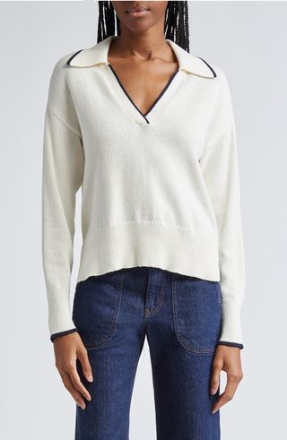 Koko Johnny Collar Polo Sweater