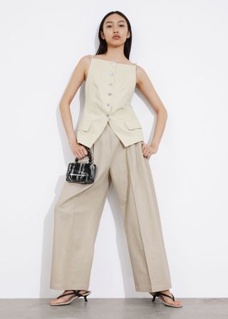 Wide Tailored Trousers