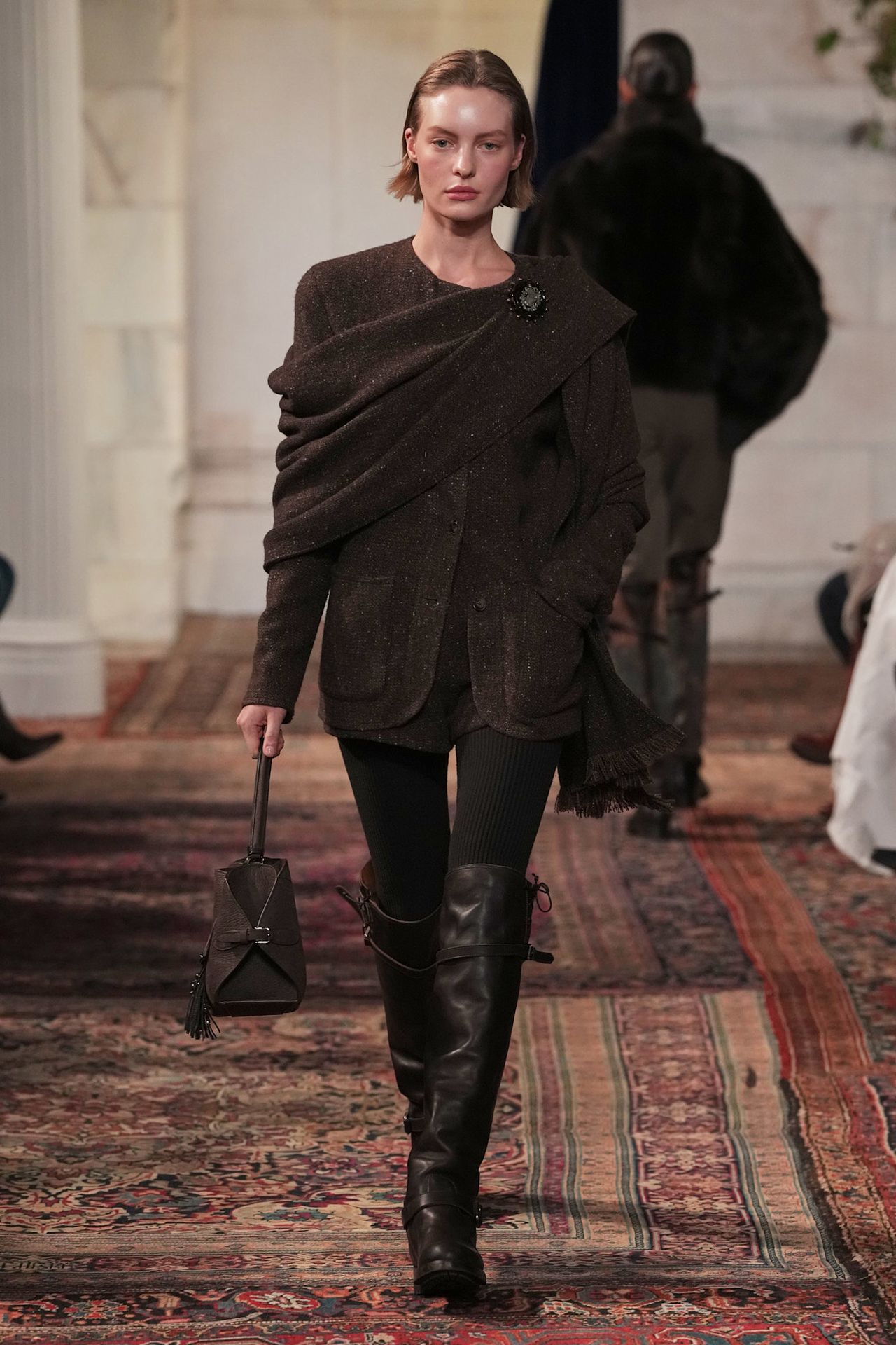 models walk the Ralph Lauren Fall 2026 runway