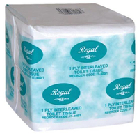 Regal Interleaved Recycled Toilet Tissue 1 Ply - 400 sheets - 45 pack | AU$71.95 at Mega Thing