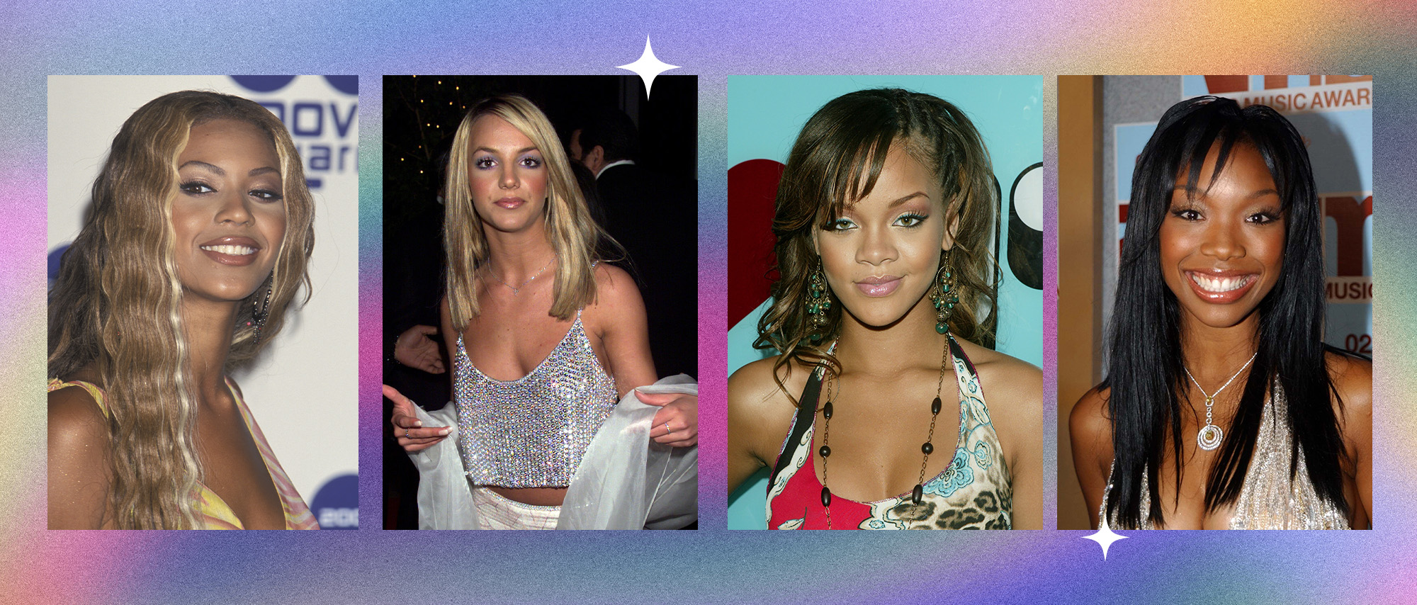 Y2K Celebrity Wears Glitter Lipstick and Glitter Lip Color