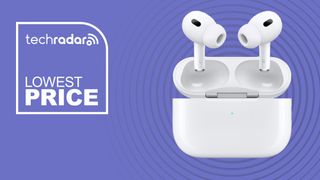 The AirPods Pro 2 next to the words lowest price