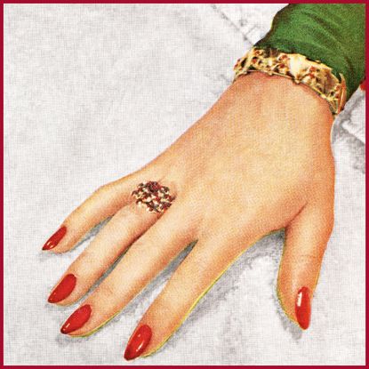 red nails
