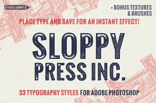 Create hand printed typography effects with this whopping pack of tools