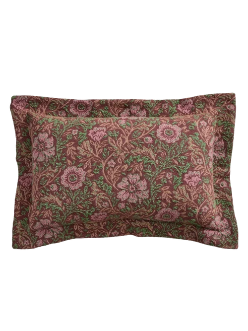 Edith Vine Decorative Lumbar Jacquard Pillow 