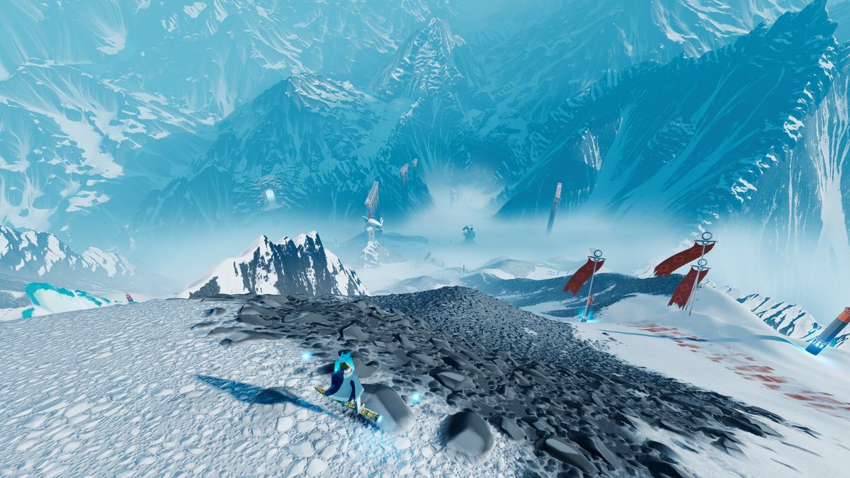 Sword of the Sea review - Mountain slope