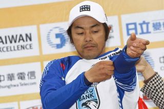 Takashi Miyazawa (Saxo Bank) on the podium.