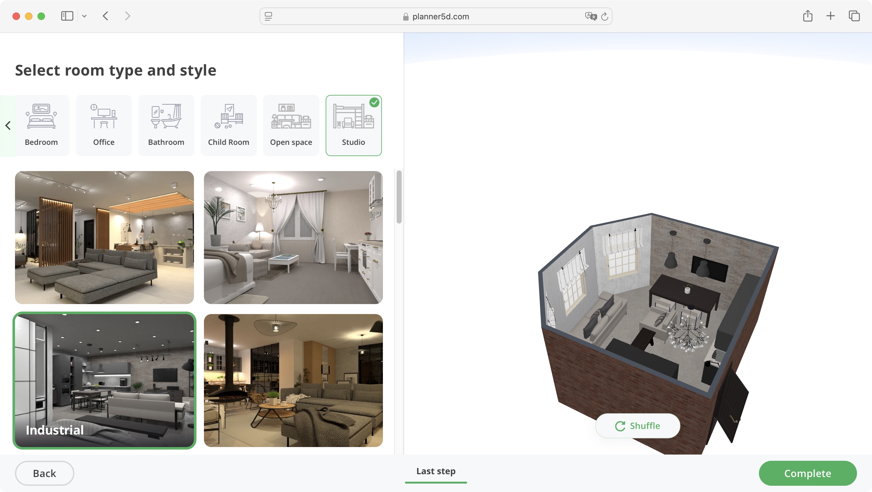 Planner 5D home design software during our review