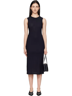 SSense Model in black dress