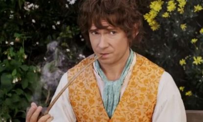 "The Hobbit" trailer opens with a light, almost slapstick, tone but eventually hints at the darker turns of the J.R.R. Tolkien tale.