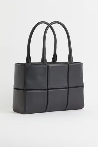 Leather shopper