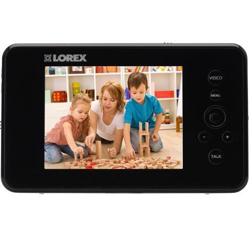 Lorex Live Sense image: The 320 x 240 pixel display is somewhat common in baby video monitors.