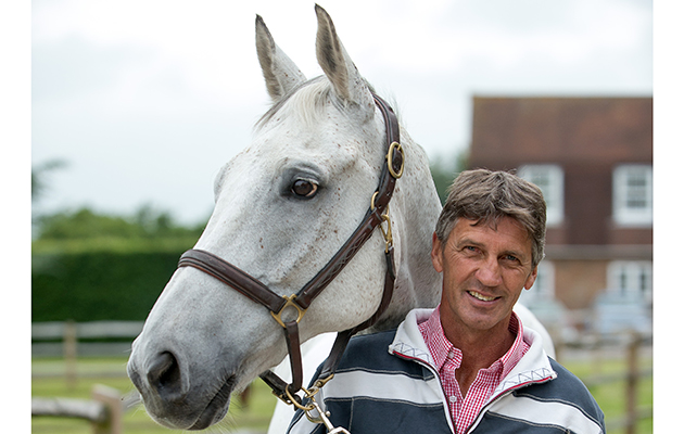 ‘Buddy’ at home with Andrew in Wiltshire
