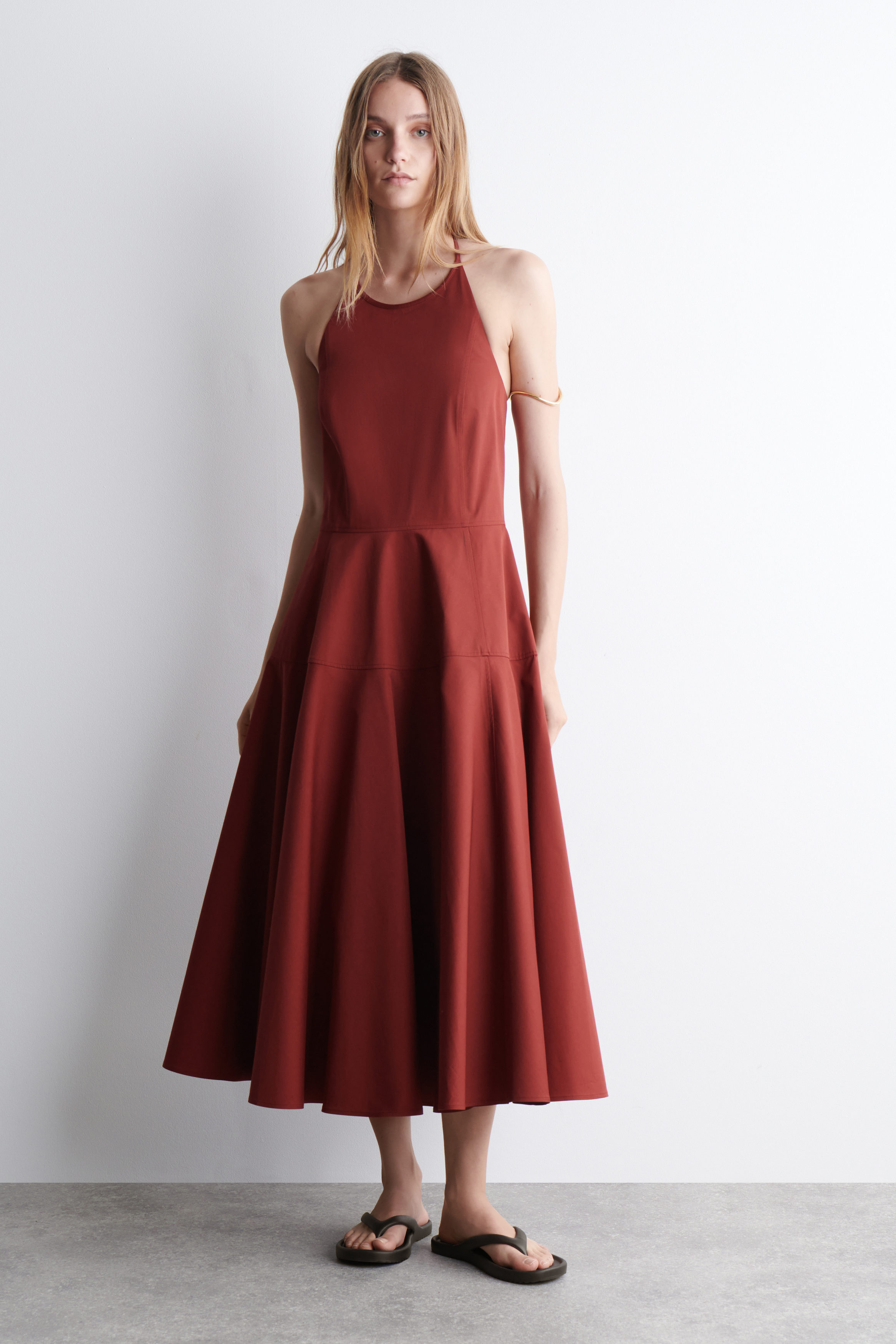 Pima Cotton Halterneck Dress