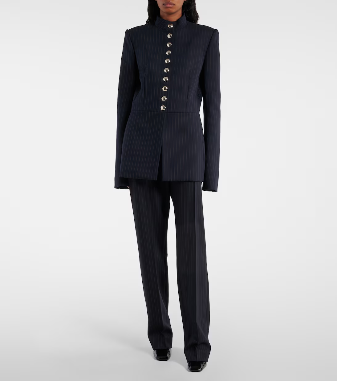 Khaite, Samuel chalk stripe wool-blend jacket