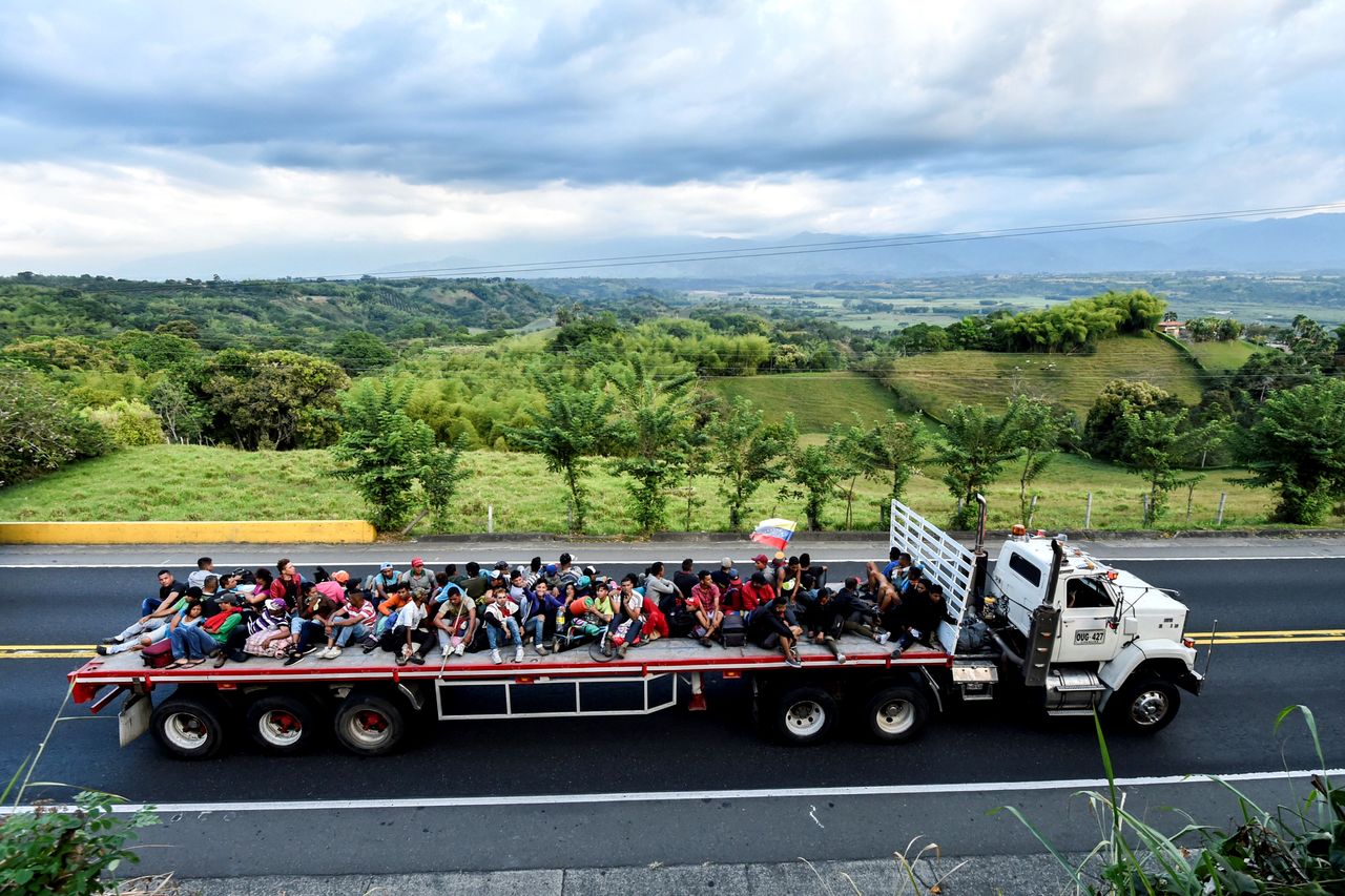 Venezuelan migrants.