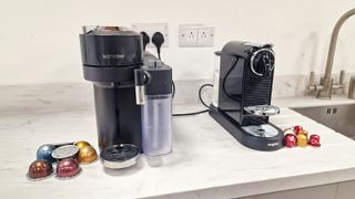 Nespresso Vertuo vs Original side on, before testing