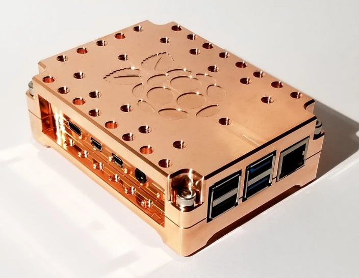 Maker Block copper case for Raspberry Pi