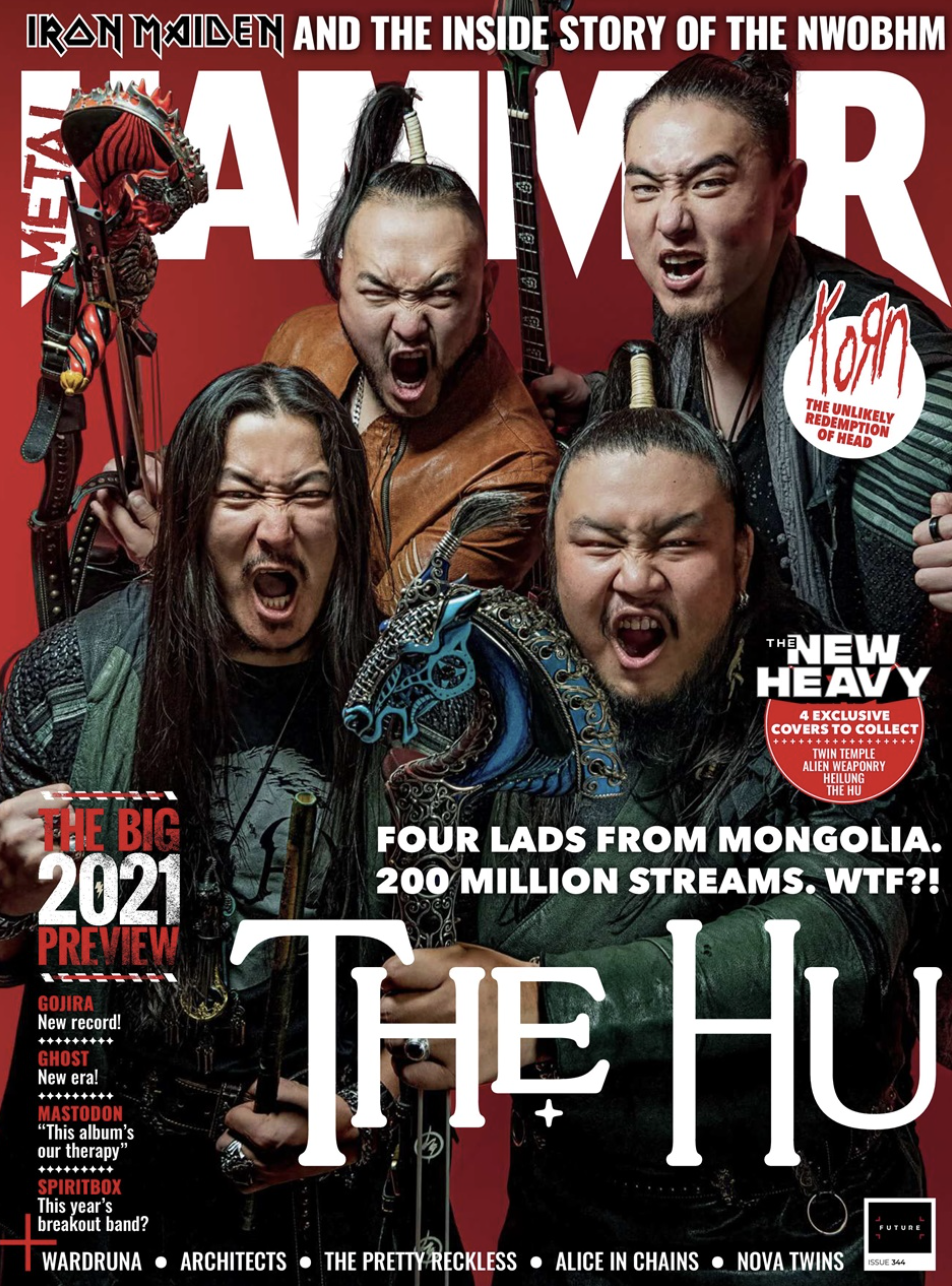 Cover of Metal Hammer issue 344, featuring The Hu