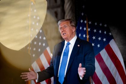 President-Elect Trump Speaks To The Press At Mar-A-Lago