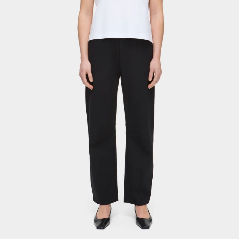 Markus Ponte Barrel Leg Trouser on model 