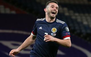 John McGinn in action for Scotland