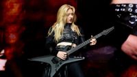 Anna Cara of Alice Cooper performs at Rockhal on July 8, 2026 in Luxembourg, Luxembourg