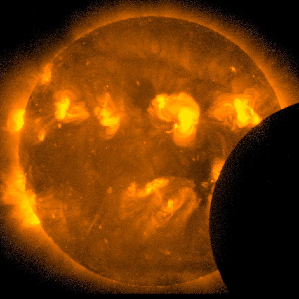 Satellites Snap Solar Eclipse Pictures From Space Space