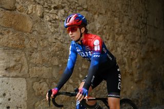 PEARANDA DE DUERO SPAIN MAY 19 Cecilie Uttrup Ludwig of Denmark and FDJ SUEZ Team prior to the 9th Vuelta a Burgos Feminas 2024 Stage 4 a 122km stage from Pearanda de Duero to Canicosa de la Sierra 1144m UCIWWT on May 19 2024 in Pearanda de Duero Spain Photo by Alex BroadwayGetty Images