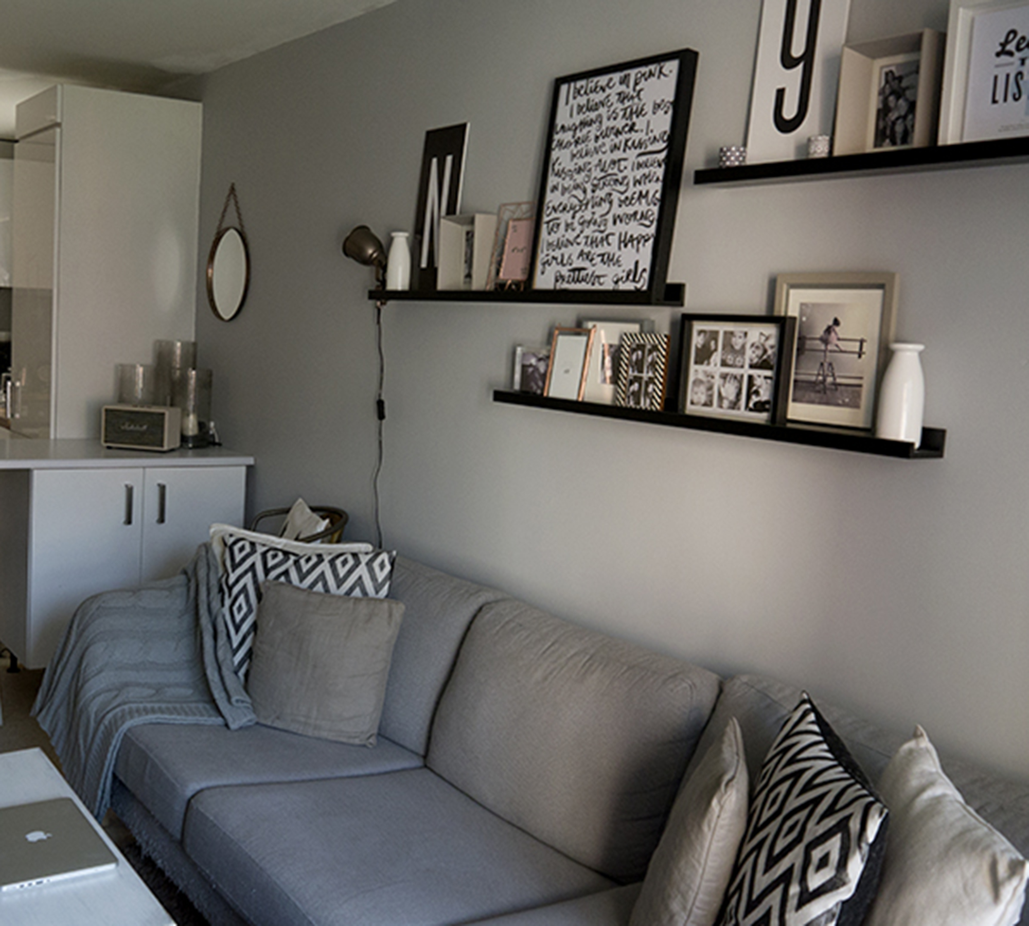 grey living room