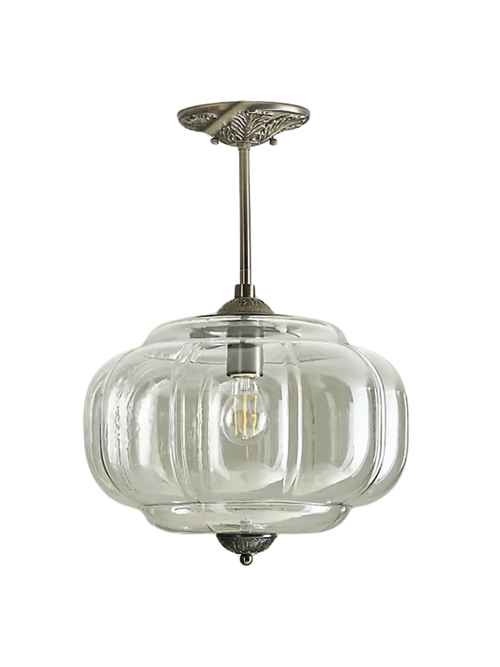 The Eloise Scallop Glass Outdoor Pendant Light