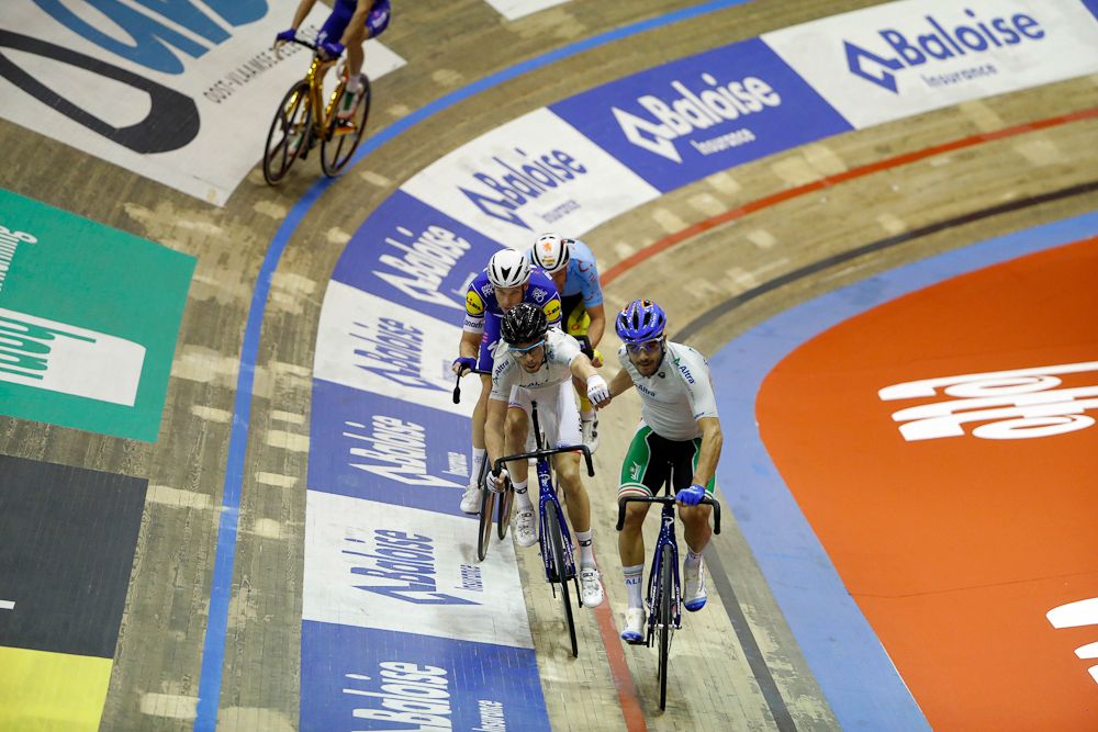 Francesco Lamon and Michele Scartezzini at the Gent Six Day