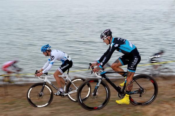Danny Summerhill (Garmin-Chipotle) and Ben Berden (Raleigh-Clemente) put some time on the rest of the field.