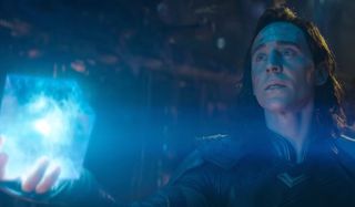 Loki with the teseract in Avengers; Infinity War