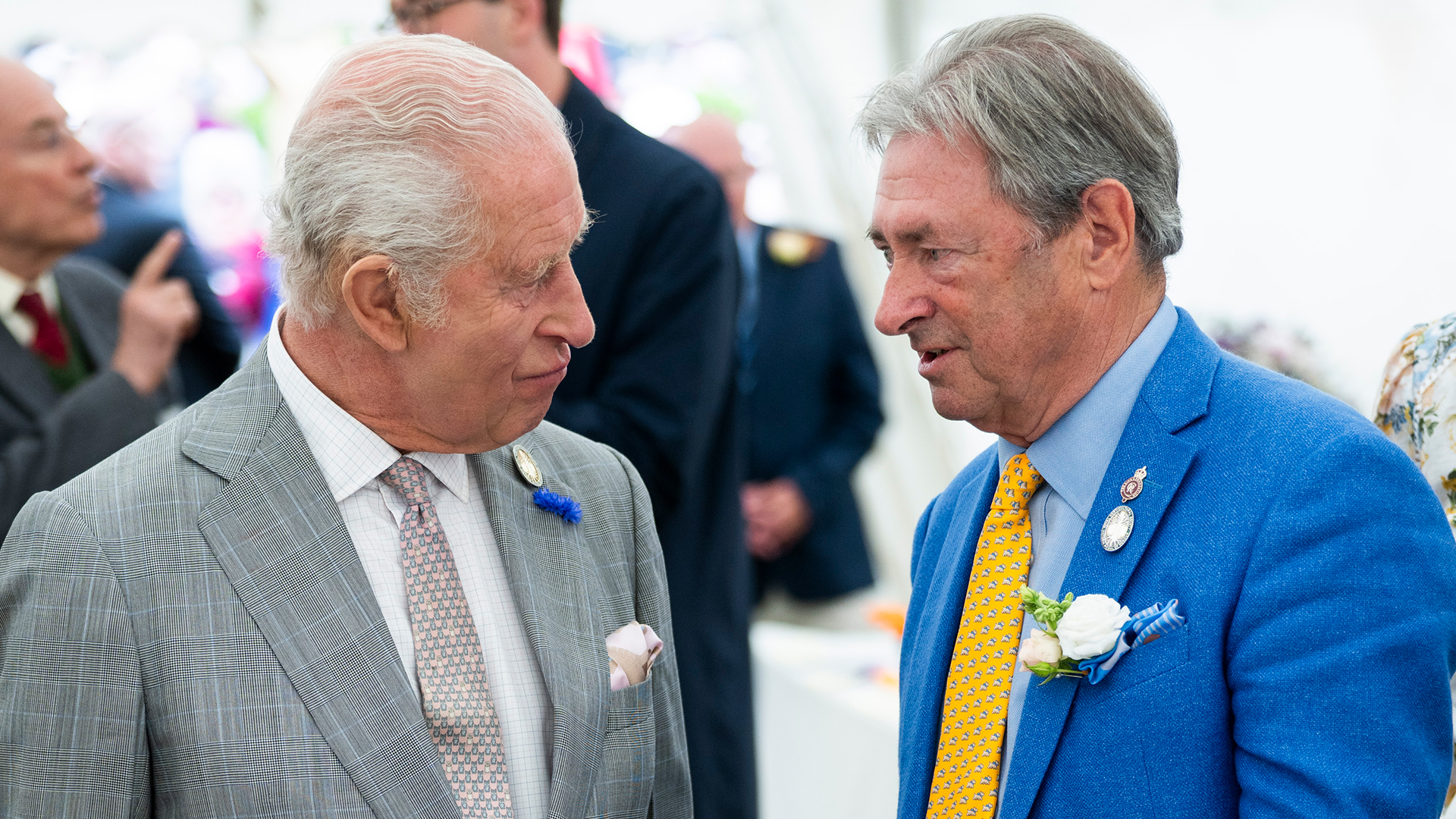 King Charles and Alan Titchmarsh at Chelsea Flower show