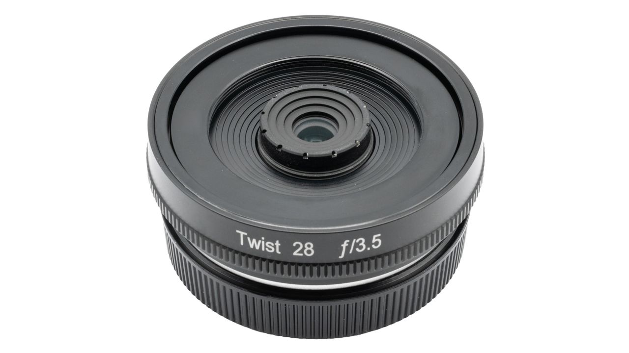 The Lensbaby Twist 28 on a white background