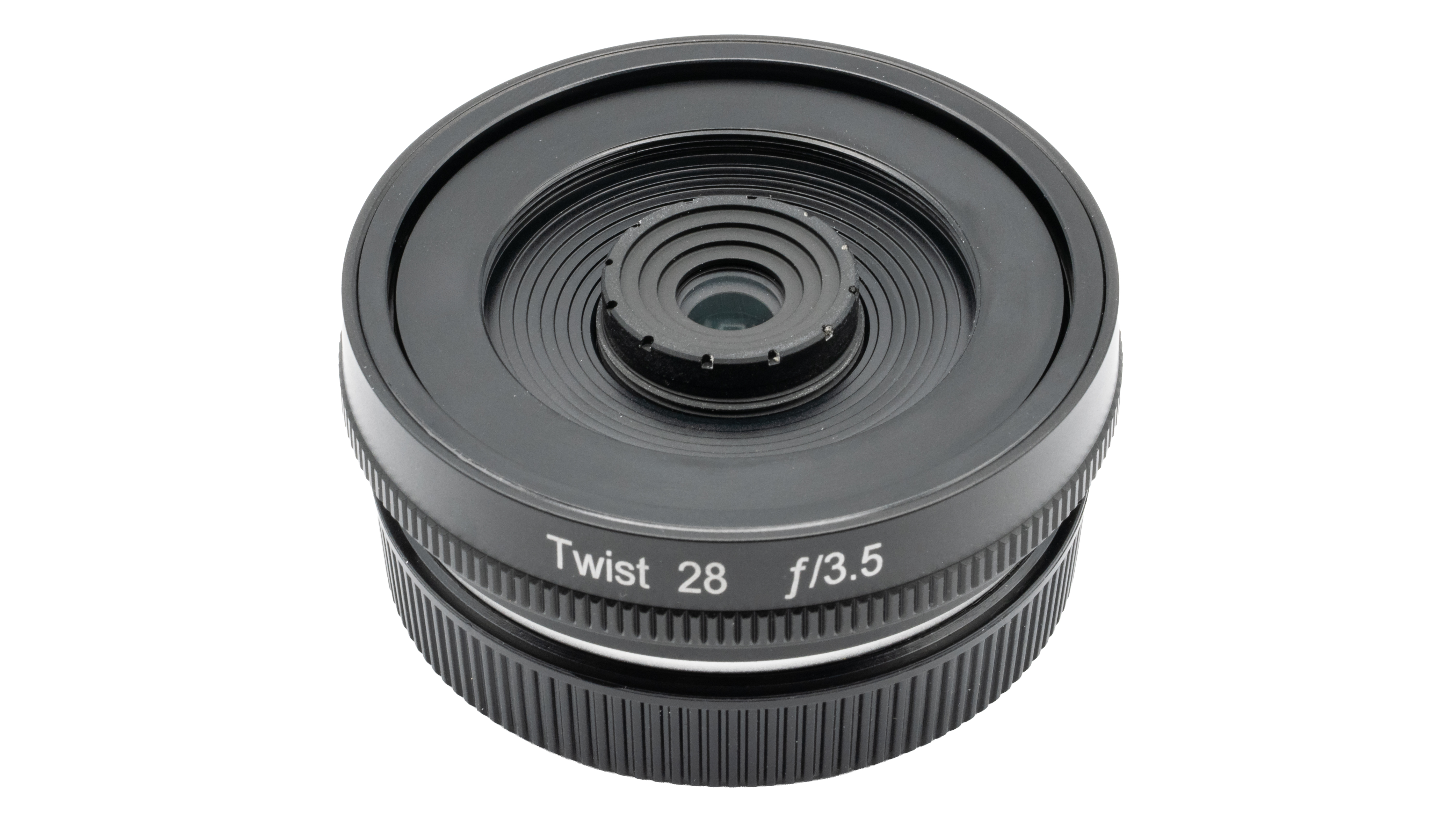 The Lensbaby Twist 28 on a white background