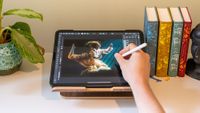 Using an Apple Pencil 2 to edit a photo on an iPad Pro 