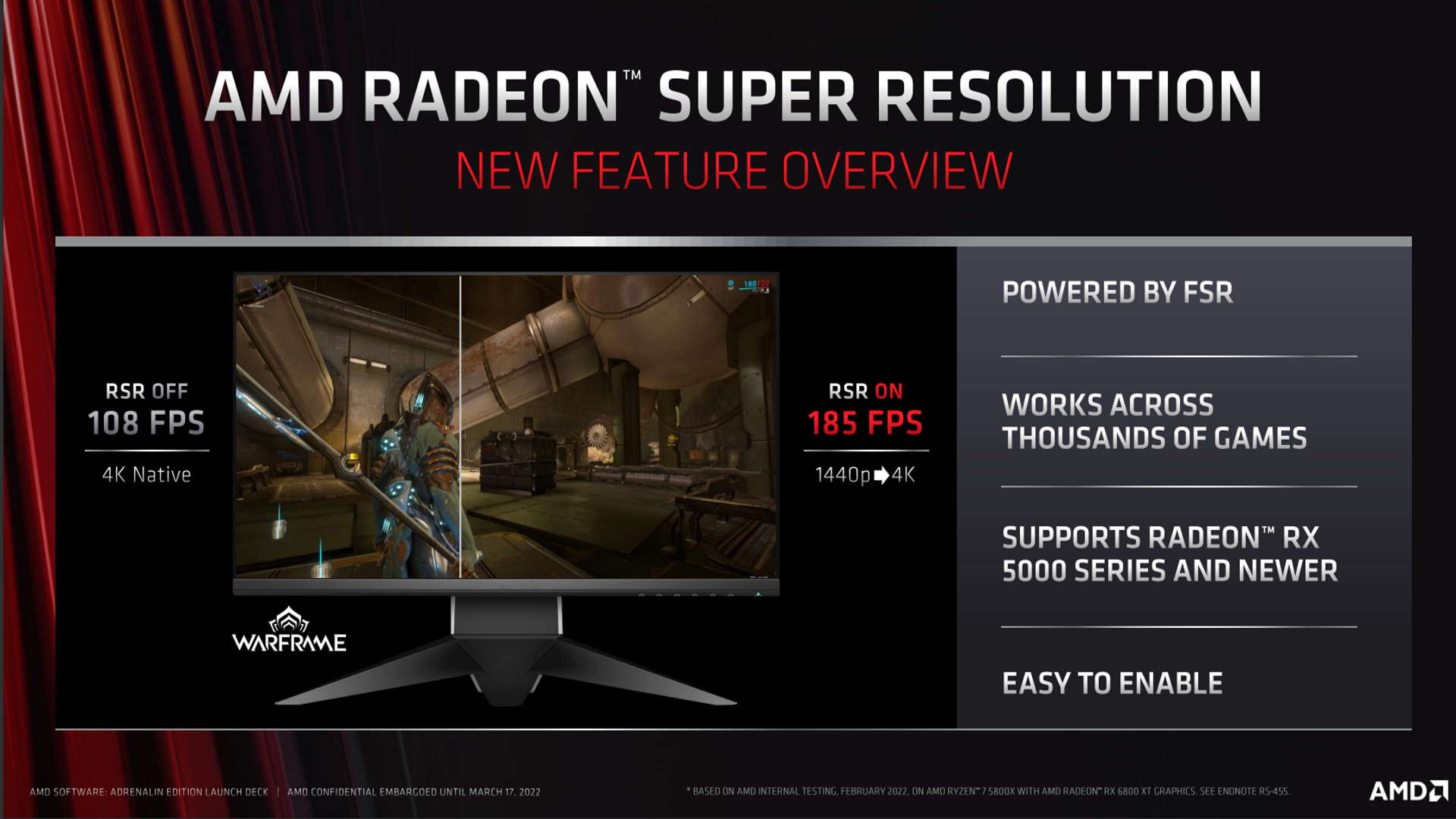 AMD Radeon Super Resolution images