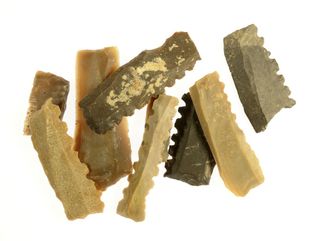 Flint tools from Jezreel well.